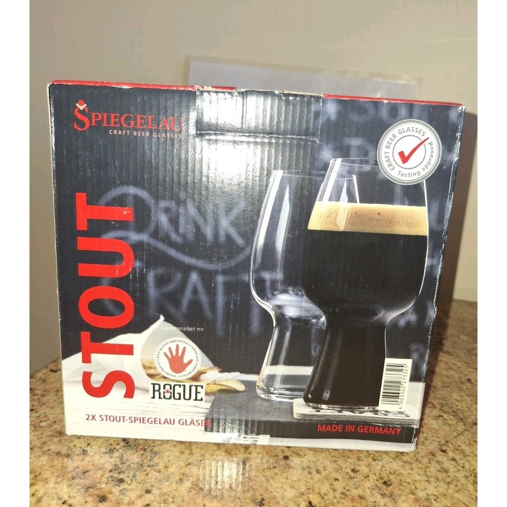 Spiegelau Craft Beer Glasses - Pair of Stout Glasses, German Made